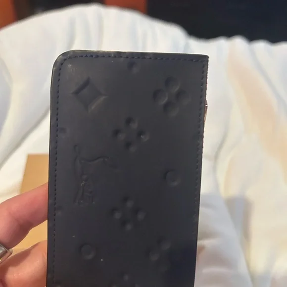 Christian Louboutin Navy coin and card Holder - Picture 3 of 5